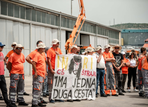 Radnici Cesta Šibenik ustraju u štrajku: 'Direktor sigurno odlazi, sada je na županu da zaustavi ovu situaciju'