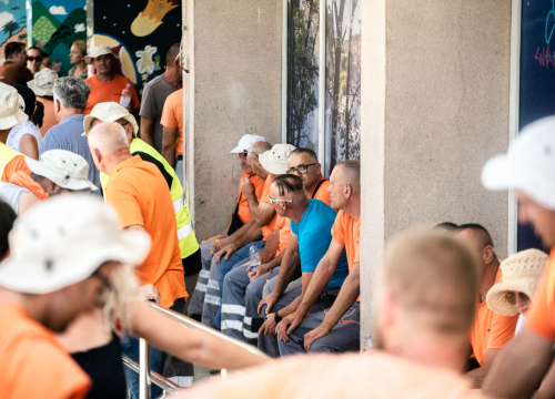 Fotografija 5 - Radnici Cesta Šibenik održali novi prosvjed: 'Župan uništava ovu tvrtku i ove ljude'