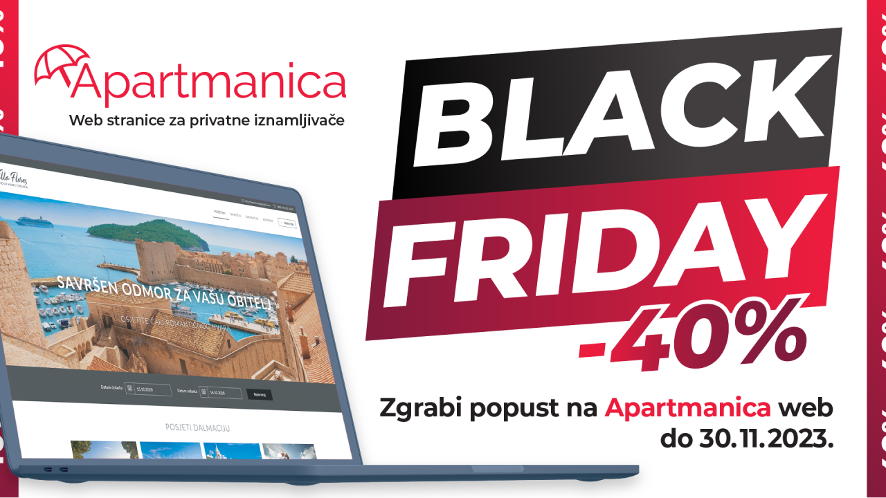 Iskoristite preko 40 posto popusta za izradu web stranica za apartmane i kuće za odmor!