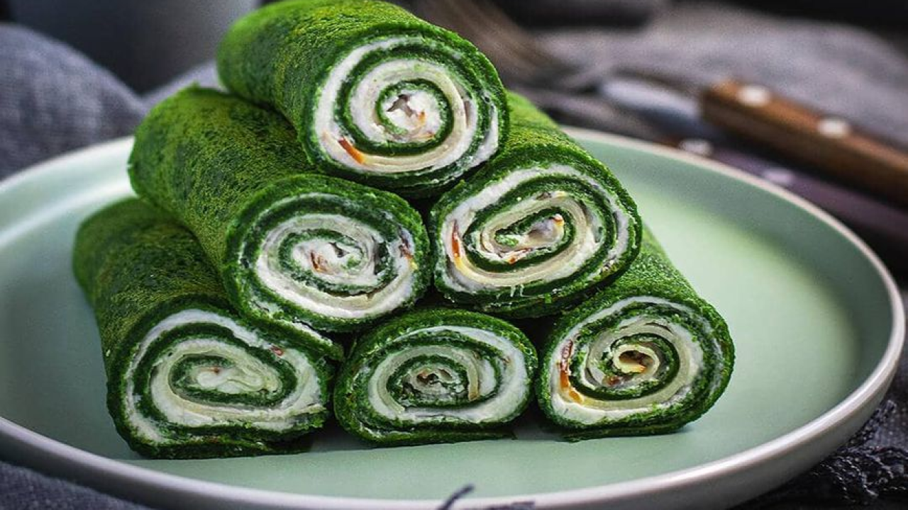 Slasne palačinke s blitvom i kremastim sirom