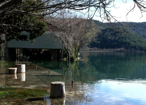 Fotografija 7 - Visok vodostaj Krke poplavio dio Visovca