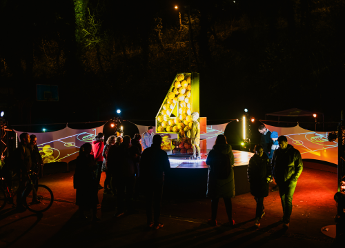 Fotografija 4 -  Rad posvećen Draženu Petroviću predstavljen na Tuškancu