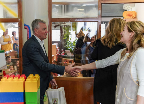 Fotografija 2 - Gradonačelnik Burić posjetio Dječji vrtić Brat Sunce