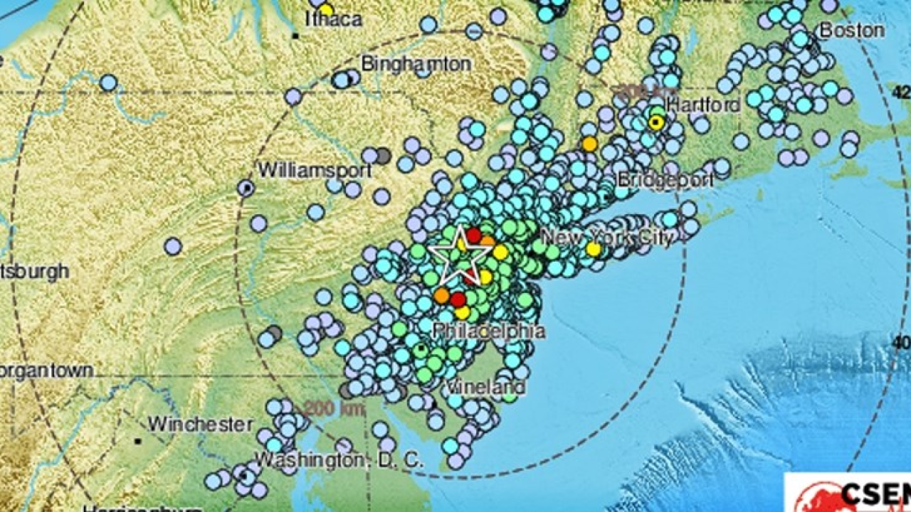 Potres od 4.7 kod New Yorka