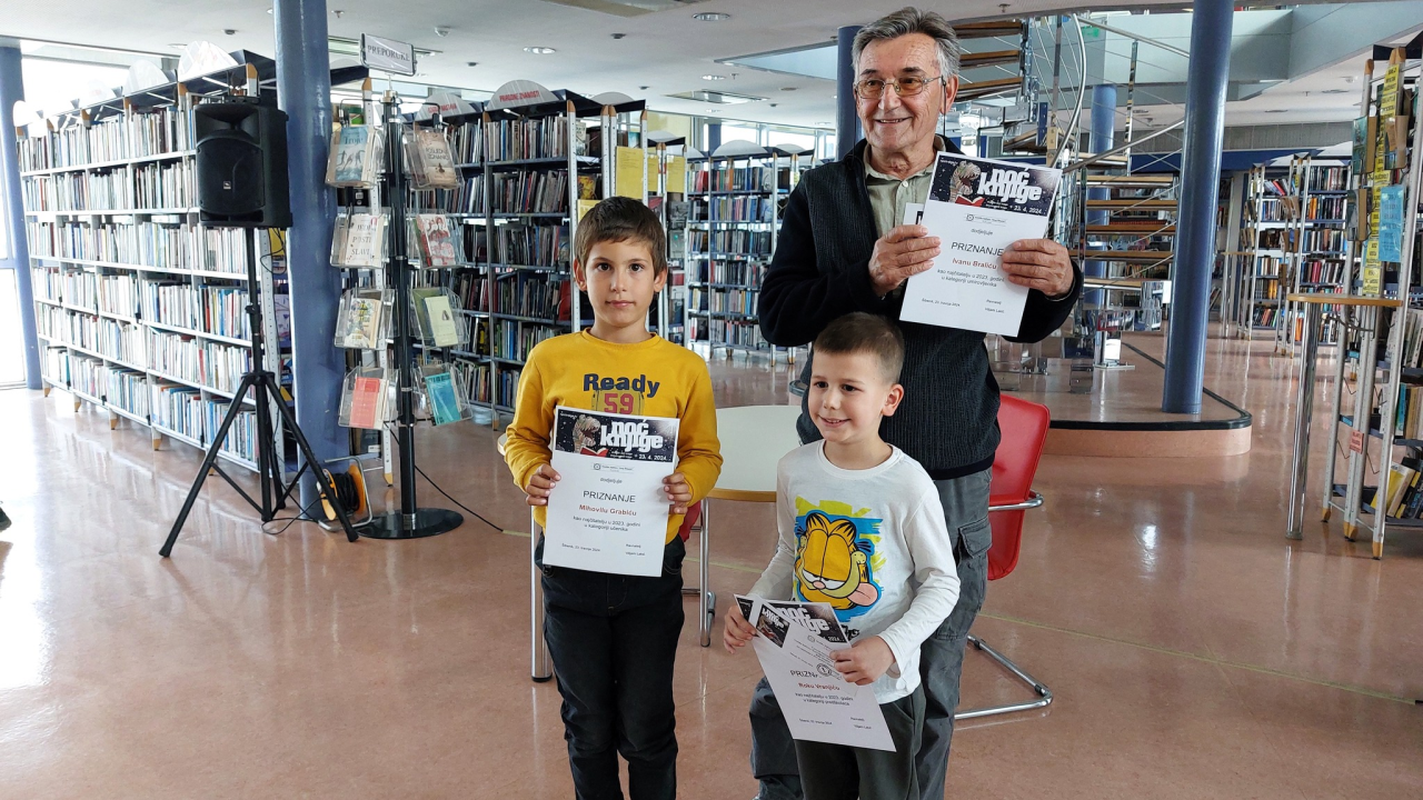 Roko Vranjić najmlađi je najčitatelj šibenske knjižnice