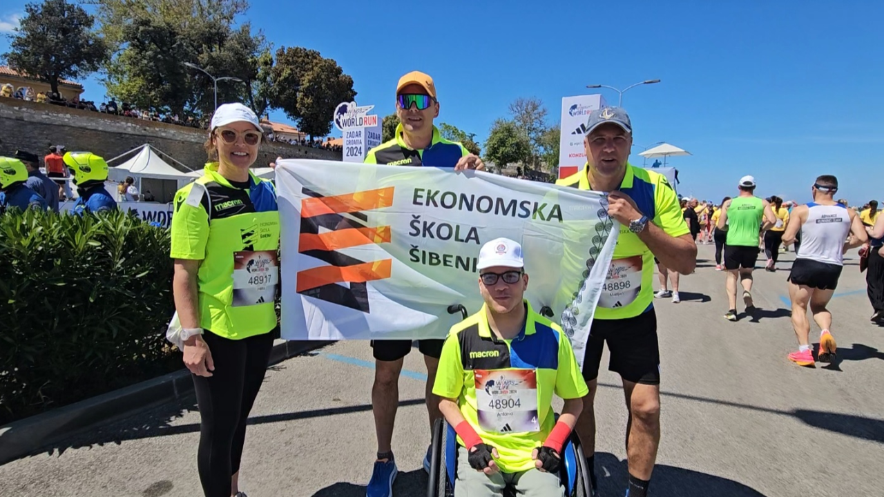 Učenik Antonio Šaršanski sudjelovao u utrci Wings for Life World Run 2024. u Zadru
