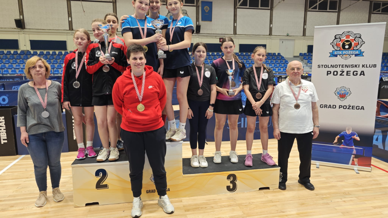 Stolnotenisačice STK Šibenik viceprvakinje Hrvatske