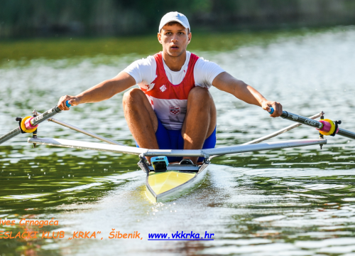 Fotografija 2 - Tri veslača Krke nastupila za Hrvatsku na Europskom juniorskom prvenstvu, dali sve od sebe po teškom vremenu