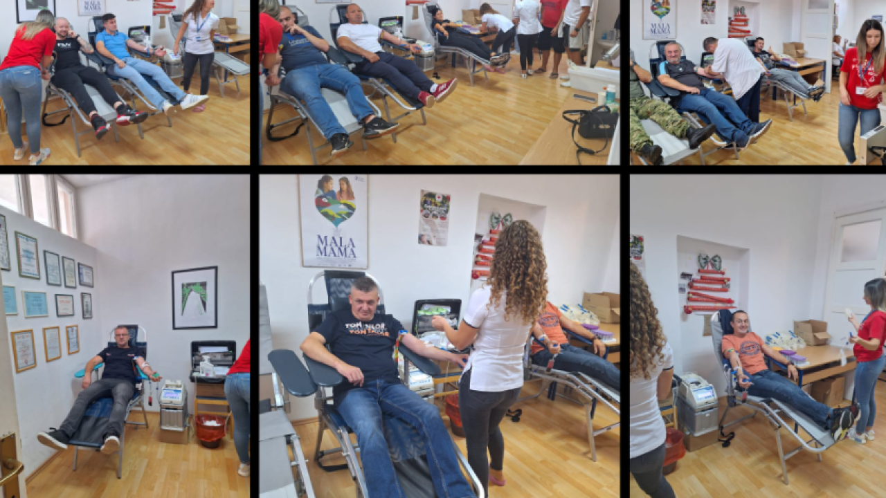 U Kninu održana akcija darivanja krvi, prikupljene 52 doze