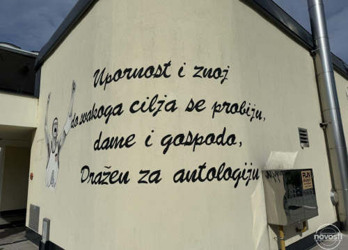 Fotografija 4 - Trojica prijatelja oslikali mural Draženu Petroviću u čast