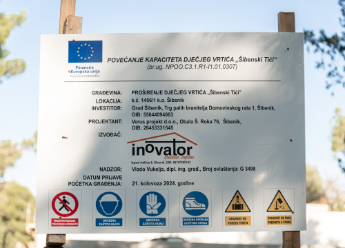 Fotografija 4 - Širenje za dobrobit najvažnijih korisnika - djece. Radovi na proširenju DV Šibenski tići idu punom parom