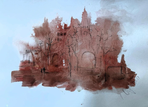 Fotografija 2 - U šibenskoj knjižnici otvorena izložba likovnih radova lokalnih umjetnika