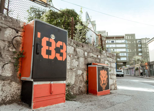 Fotografija 8 - Šibenik diše narančasto: Kvartovi postaju galerije za navijačku umjetnost