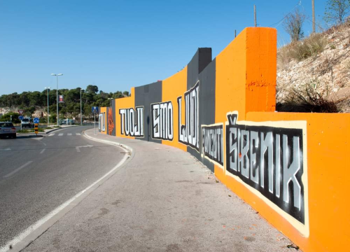 Fotografija 16 - Šibenik diše narančasto: Kvartovi postaju galerije za navijačku umjetnost