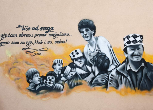 Fotografija 12 - Šibenik diše narančasto: Kvartovi postaju galerije za navijačku umjetnost