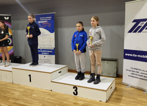 Fotografija 2 - Stolnotenisačice Šibenika u Dugom Selu do tri medalje
