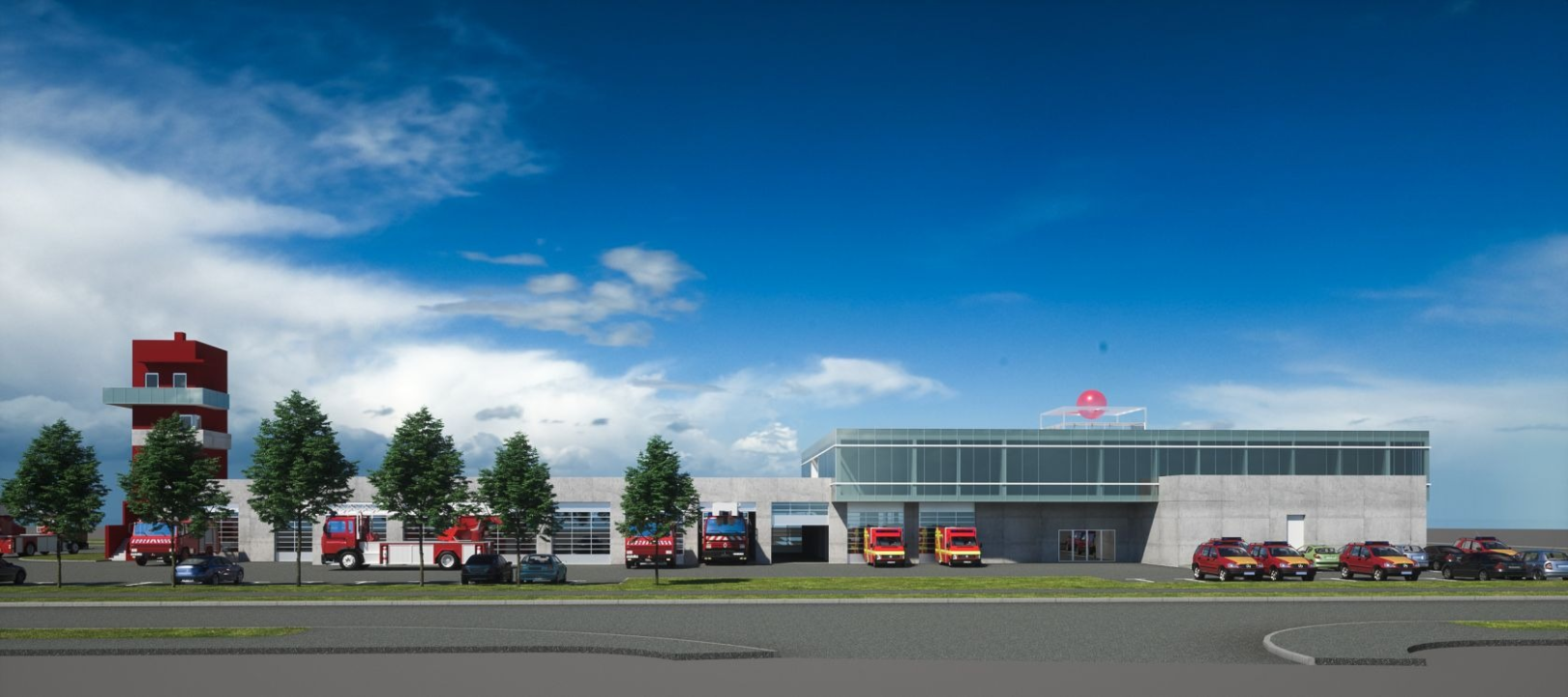 Prikaz novog šibenskog vatrogasnog doma