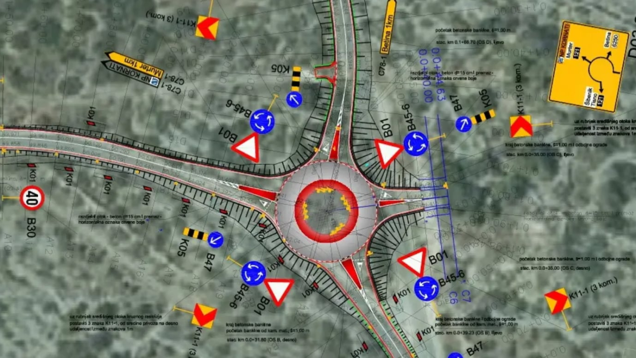 Privremena regulacija prometa na Murteru: Počinje u ponedjeljak i trajat će do 1. lipnja