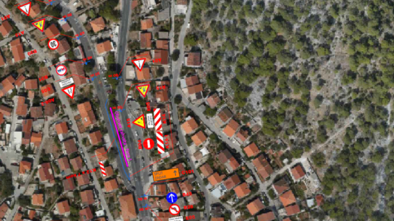 Od sutra privremena regulacija prometa zbog radova u Ulici Bribirskih knezova