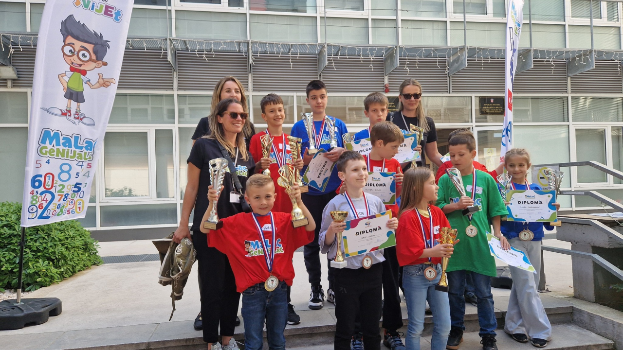 Malci Genijalci iz Šibenika rasturili Državno natjecanje iz mentalne aritmetike i matematike