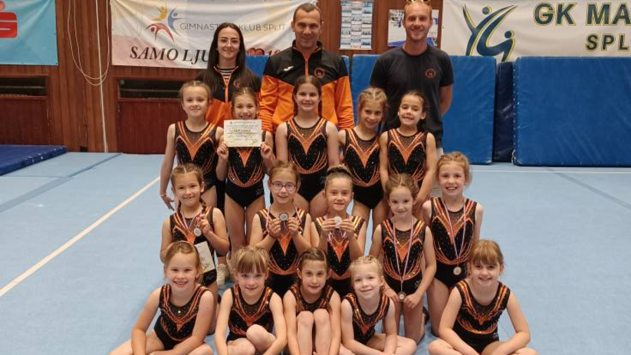 Gimnastičarke Dišpeta uzele dvije ekipne medalje u Splitu, Roku Zoriću pojedinačno zlato