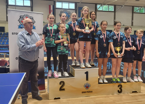 Fotografija 1 - FOTO Stolnotenisačice Šibenika uspješne u Požegi: Najmlađe kadetkinje prvakinje Hrvatske
