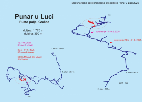 Fotografija 3 - Šibenski speleolozi pripremaju jamu Punar za veliku međunarodnu speleoronilačku ekspediciju