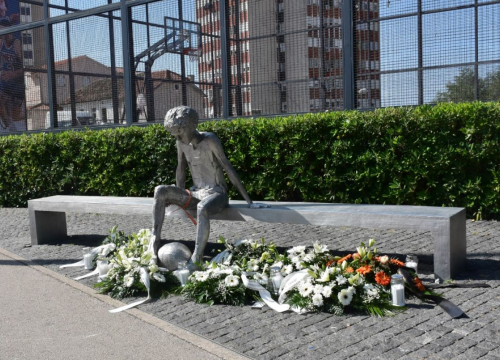 Fotografija 8 - Župan Rakić položio cvijeće kod spomenika Draženu Petroviću i Draženovog koša