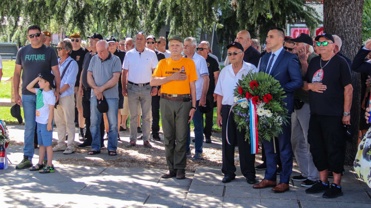 Položeni vijenci na Baldekinu povodom 34. obljetnice osnutka slavne 113. brigade HV