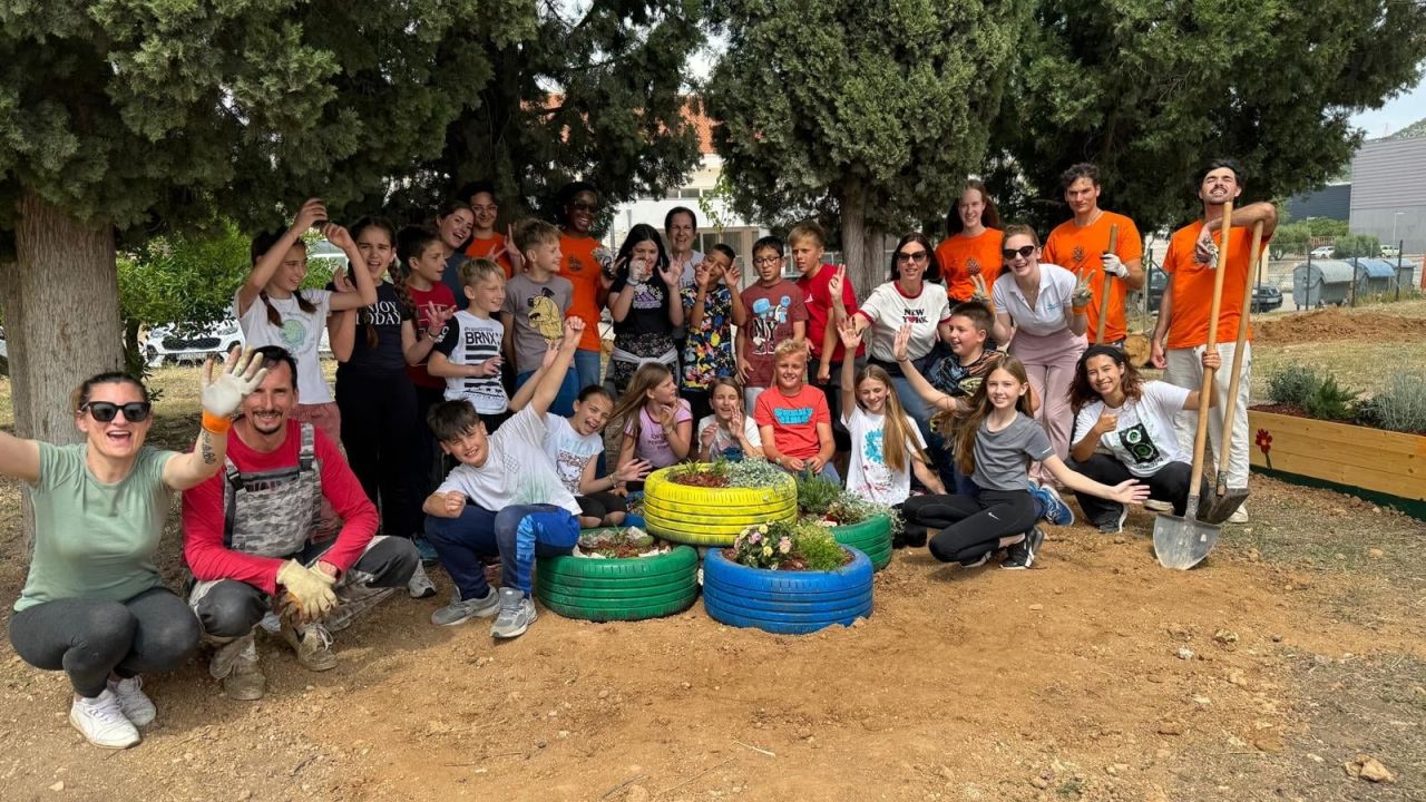 Zajedno za održivost: Učenici Katoličke škole u Šibeniku 'Zavrtjeli krug promjena'