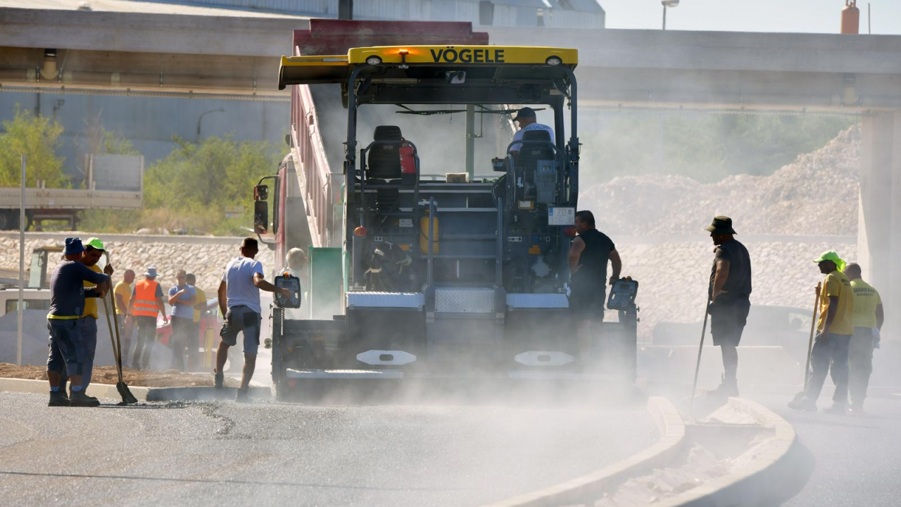 Započelo asfaltiranje čvora Mandalina: Stvaraju se gužve na magistrali koje bi uskoro trebale biti samo prošlost