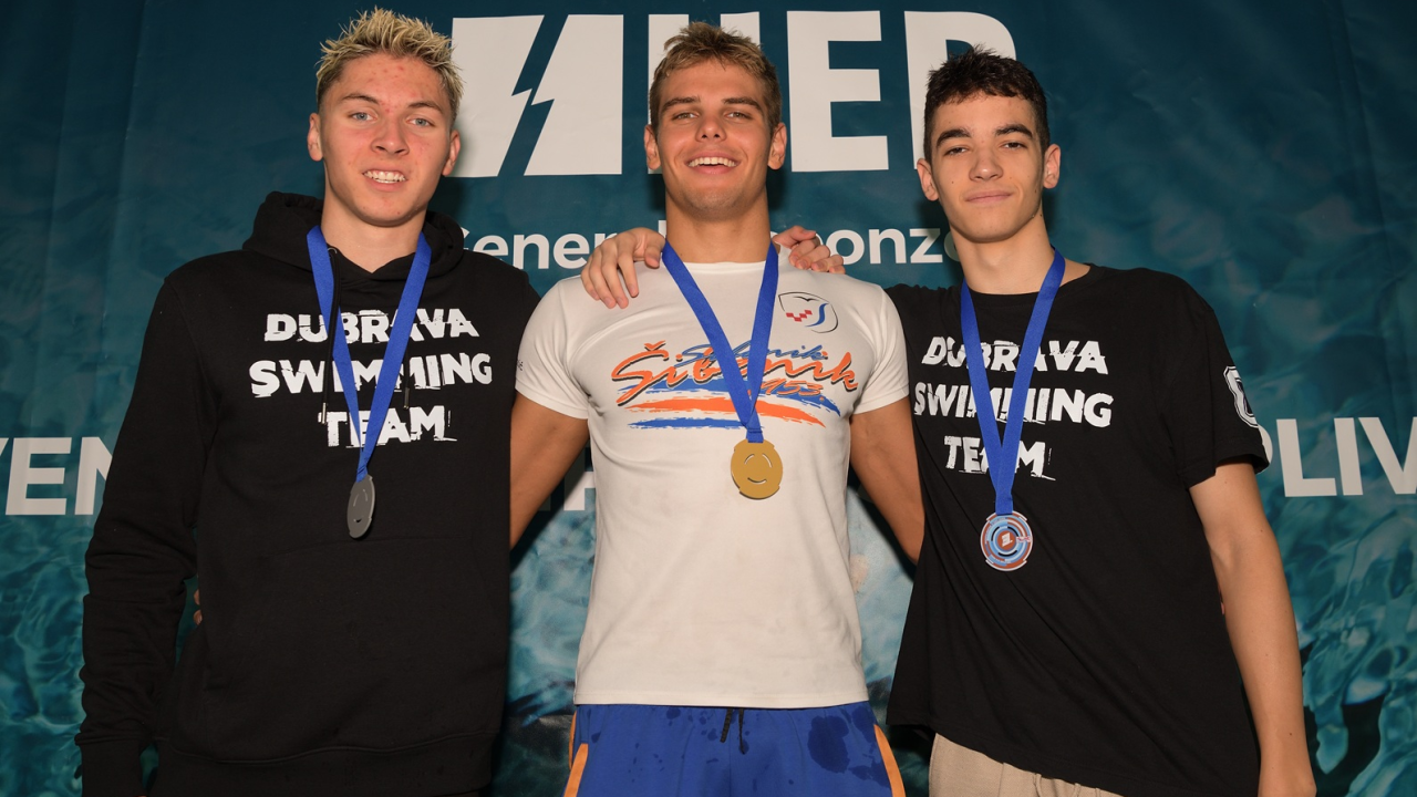 Plivačima Šibenika 6 medalja na Prvenstvu Hrvatske, uključujući dvije seniorske bronce