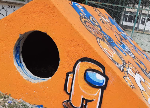 Fotografija 5 - Zahvaljujući FOTO Funcutima bezlična betonska kućica postala glavna atrakcija dječjeg igrališta na Baldekinu