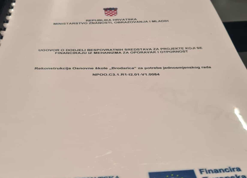 Fotografija 9 - OŠ Brodarica dobit će novu sportsku dvoranu i učionice