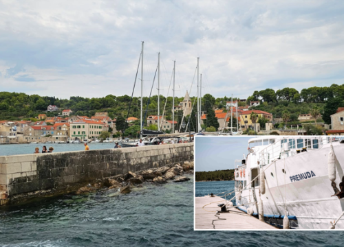 Zbog pada bokobrana brod od utorka navečer ne pristaje u Prvić Luku, mještani nezadovoljni, Lučka uprava problem će riješiti u petak