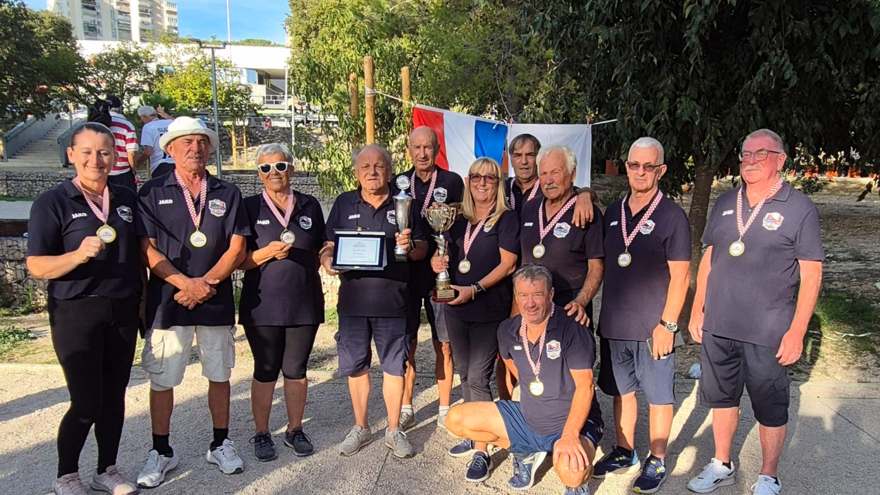 PK Šibeniku treći naslov zaredom u Kupu Hrvatske u petanci, sezona završava Ligom prvaka