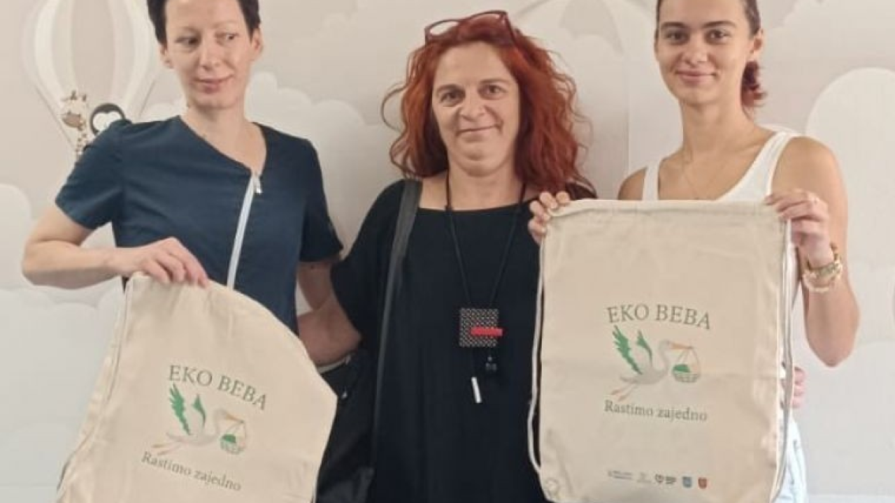 Ekološka udruga 'Krka' Knin omogućila posebne pakete svim bebama rođenim u kninskoj bolnici