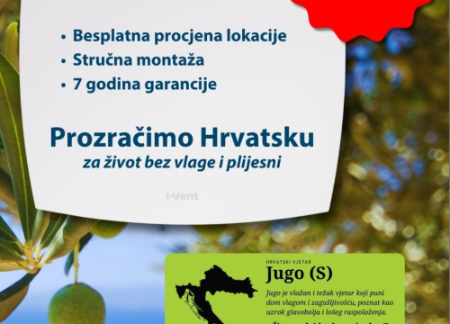 Fotografija 6 - FOTO i-Vent rekuperacija donosi stalno svjež zrak, zatvorene prozore, maksimalnu uštedu, a sve to uz besplatnu montažu i 7 godina garancije!