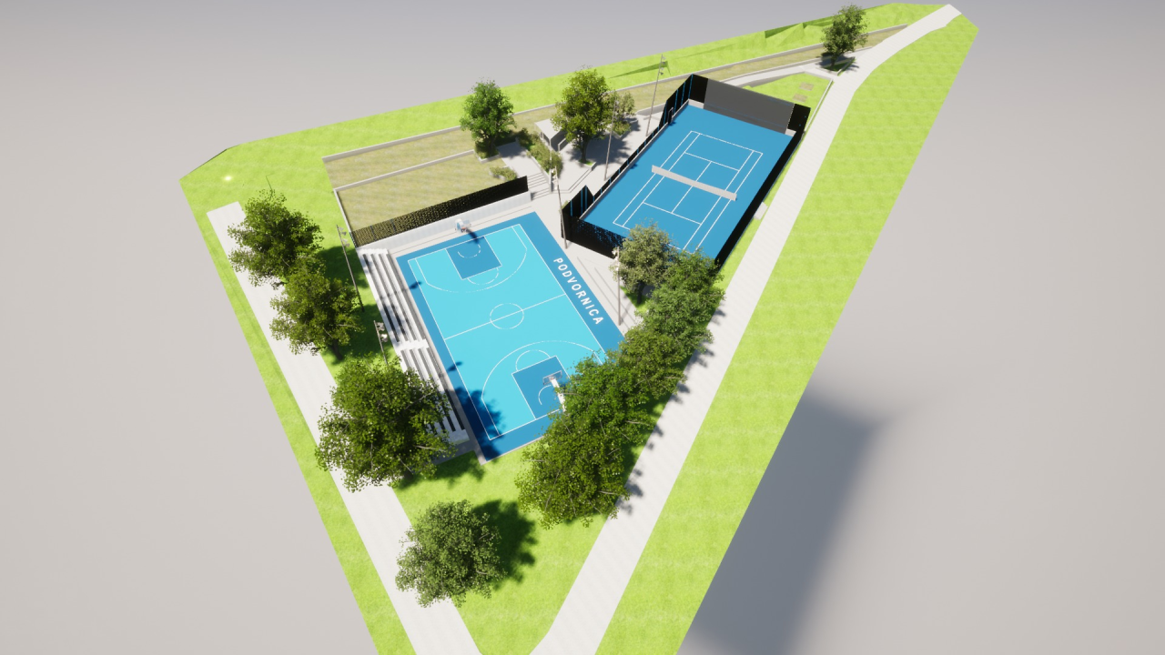 Prijavljen projekt rekonstrukcije košarkaškog igrališta Podvornica u Drnišu