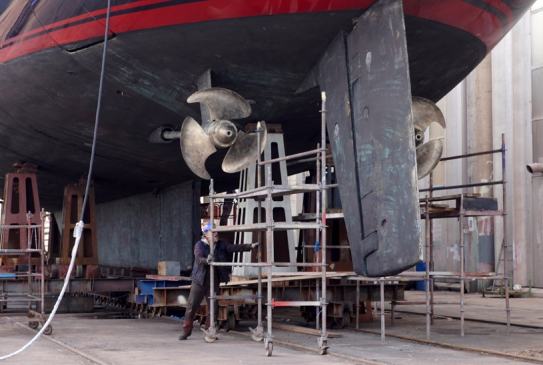 U Iskra brodogradilištu Šibenik servisirana mega jahta Burrasca vrijedna oko 15,5 milijuna dolara   