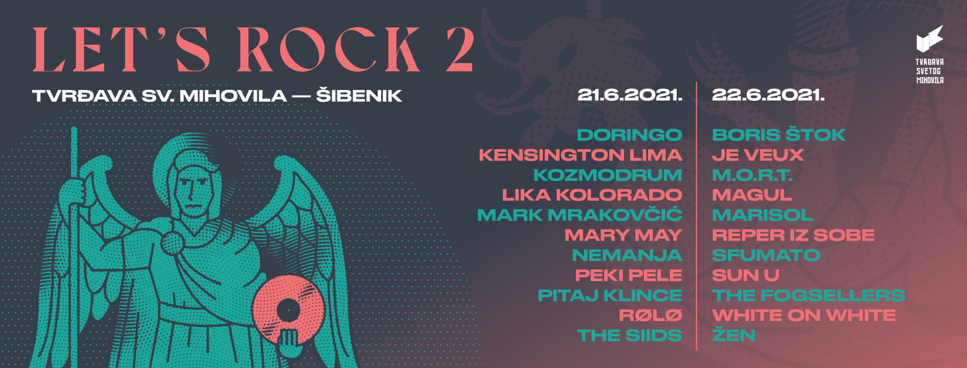 Dva dana, tri pozornice, 22 benda: Poznati svi izvođači koji će svirati na Let's Rock festivalu na tvrđavi