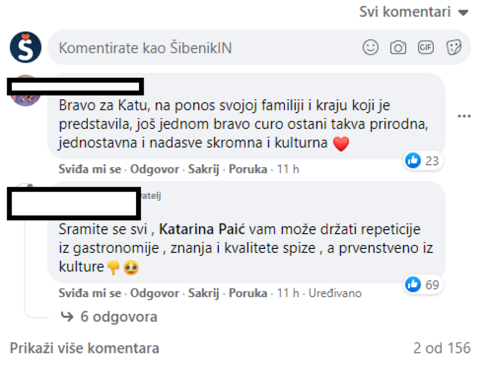 Nakon Večere za 5, Fejs pun komentara podrške za Skradinjanku Katarinu: 'Bilo je to biserje pred svinje'