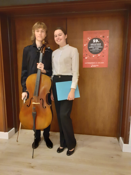 Učenici šibenske Glazbene škole postigli zapažen uspjeh na državnom natjecanju 