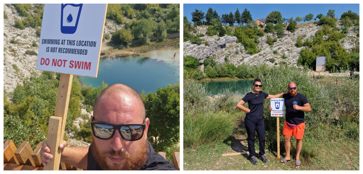 Goran Šimić postavio table zabrane kupanja na vrelu Cetine: 'Kad nema nadležnih, preuzeli smo sami odgovornost'