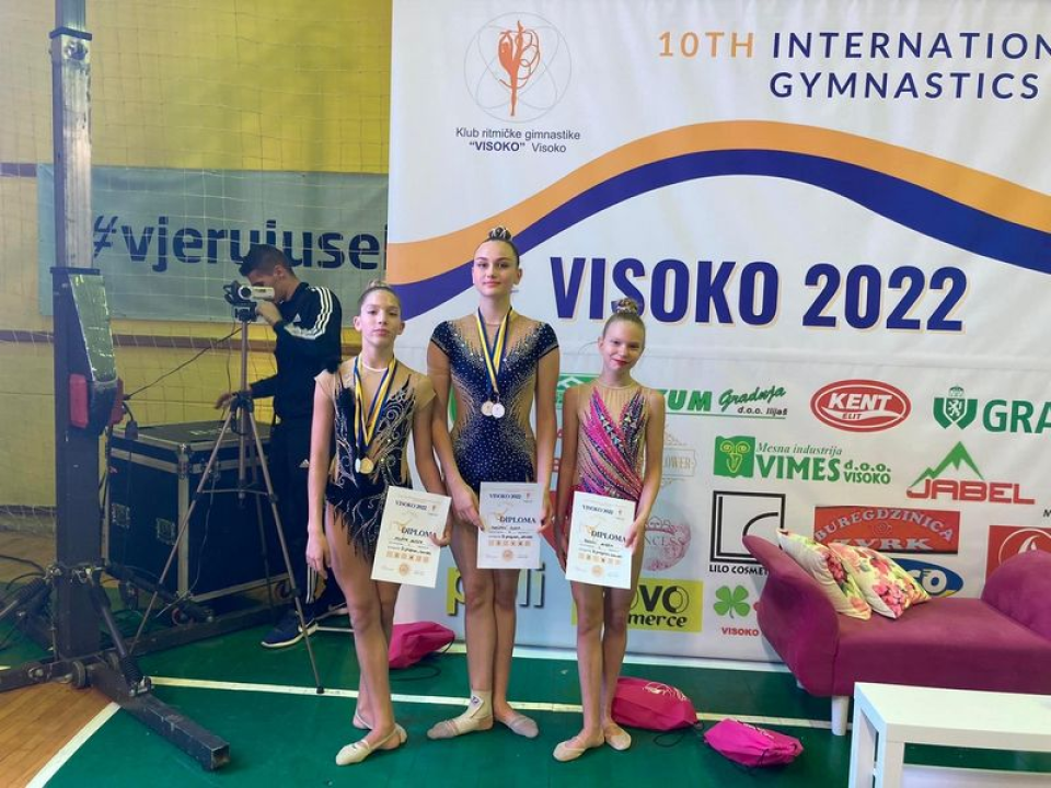 Uspjeh ritmičarki GK Šibenik-Dalmacija: Antei Mileti zlato i srebro, Dori Jurčević zlato 