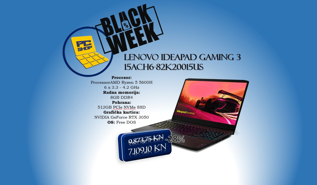 Trgovina Procesor za Crni petak časti odličnim popustima sve do 60 posto!