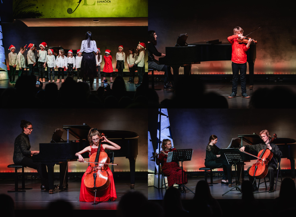 Božićni koncert učenika glazbene škole oduševio prepunu Kuću umjetnosti Arsen