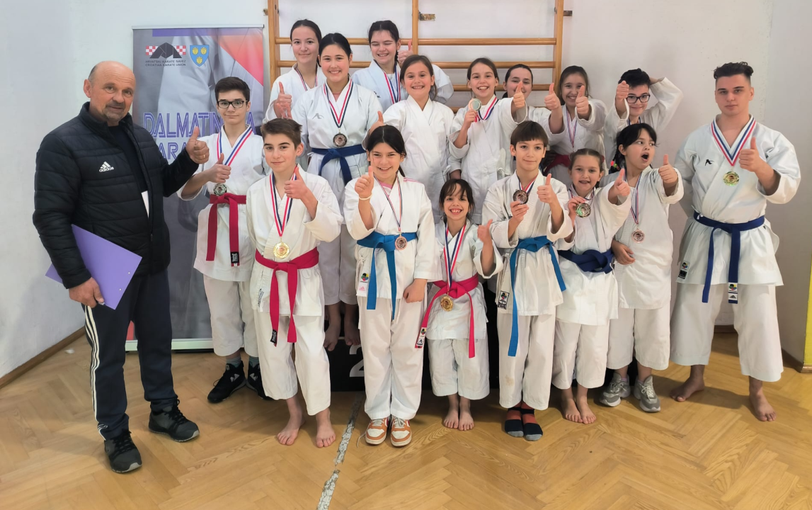 Prvo kolo Dalmatinske lige: Deset medalja karatašima iz Miminca