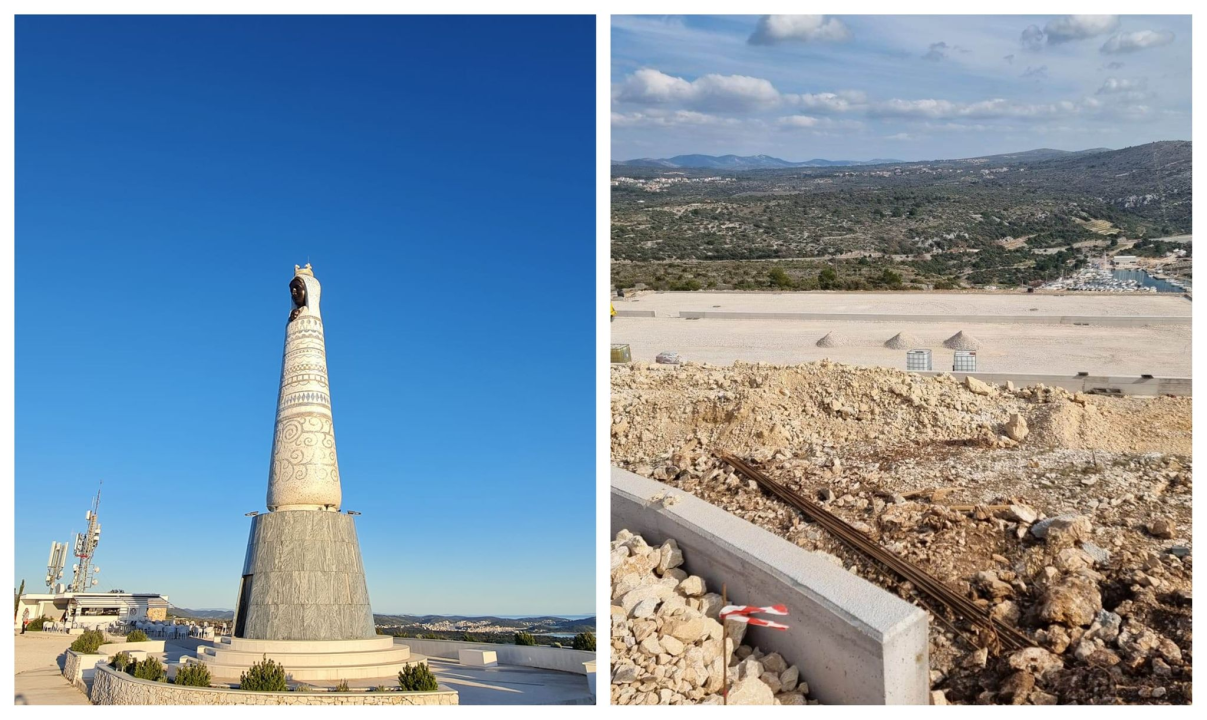 Jedna dobra, jedna loša vijest iz Primoštena: Na vidikovcu Gospe od Loreta novi parking, s njega ukraden bakar