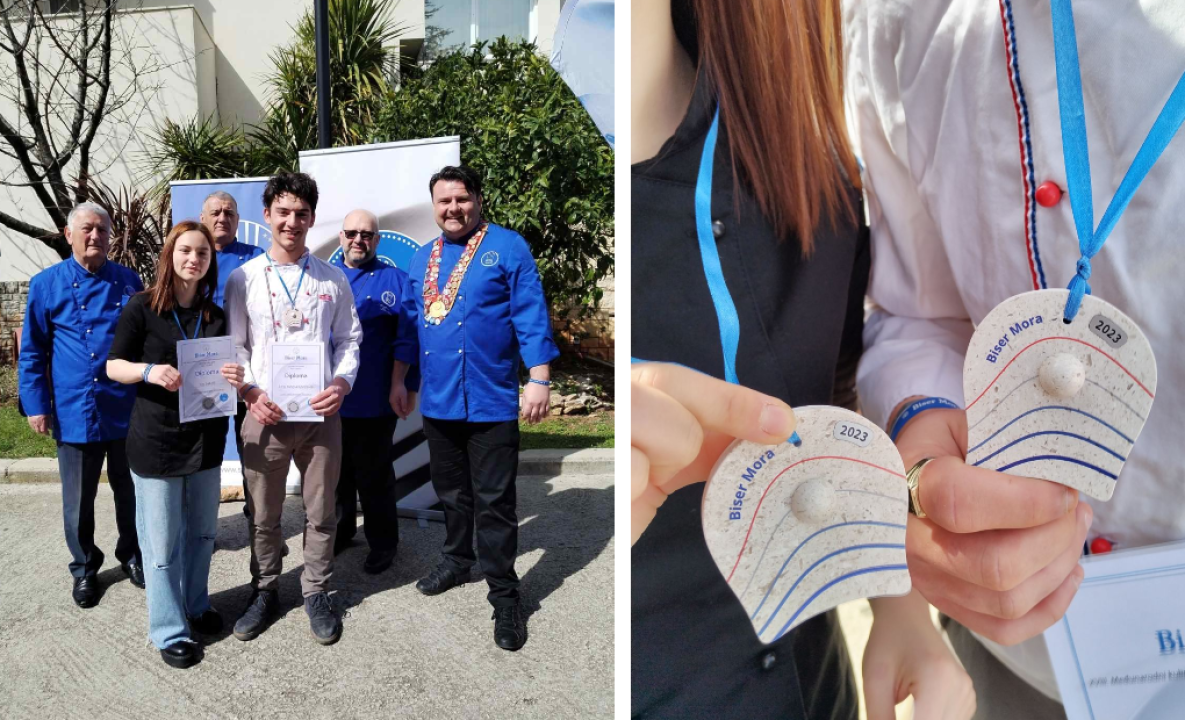 Učenici šibenske Turističko-ugostiteljske škole osvojili drugo mjesto na međunarodnom kulinarskom festivalu u Supetru